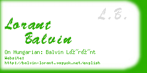 lorant balvin business card